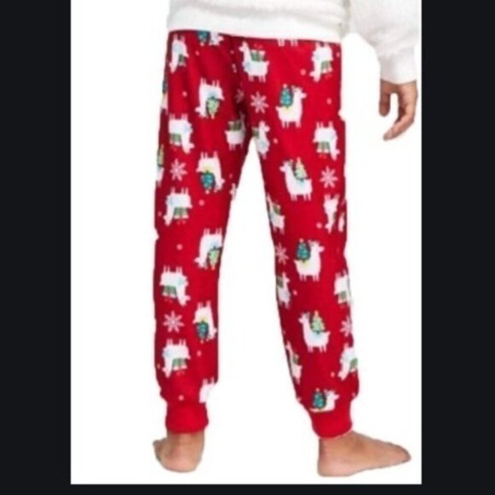 Kids Holiday Llama Pajama Pants (Size S) - Picture 2 of 5